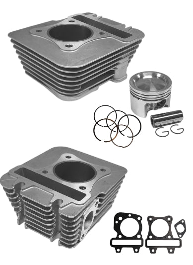 Cilinder + zuiger euro-4/5 aluminium sco piaggio 4T 49mm Power1