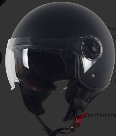 Helm vito jet loreto mat zwart