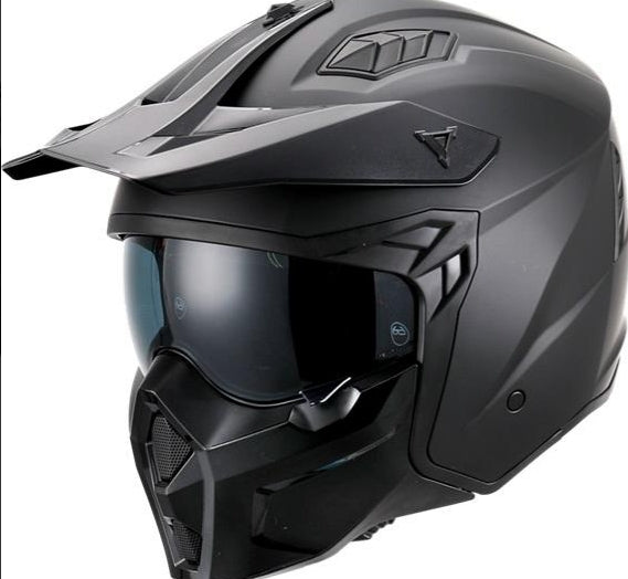 Helm vito jet predator mat zwart