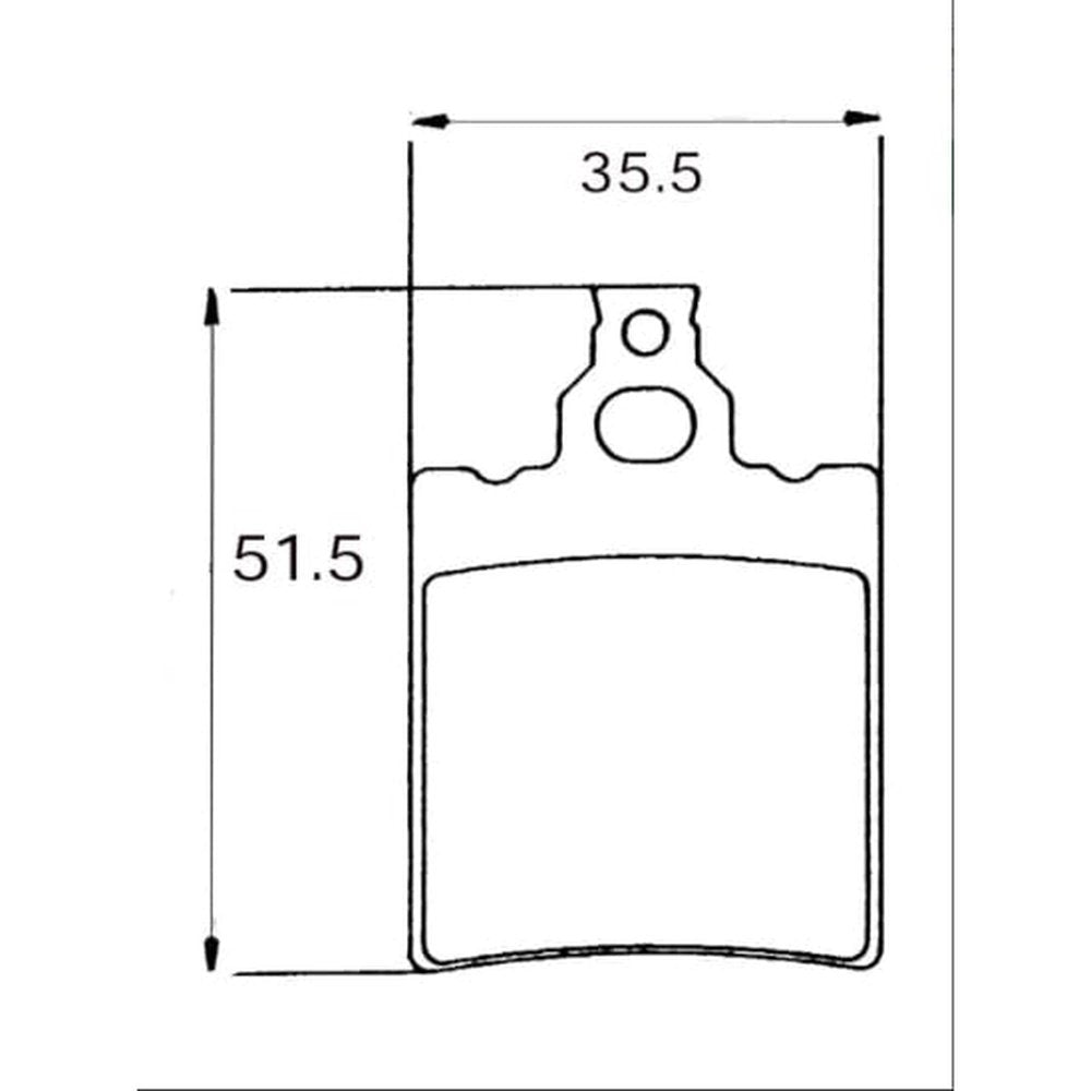 Remblokset af1/rs ot/rs1999/rx/tua achter sbs 106hf