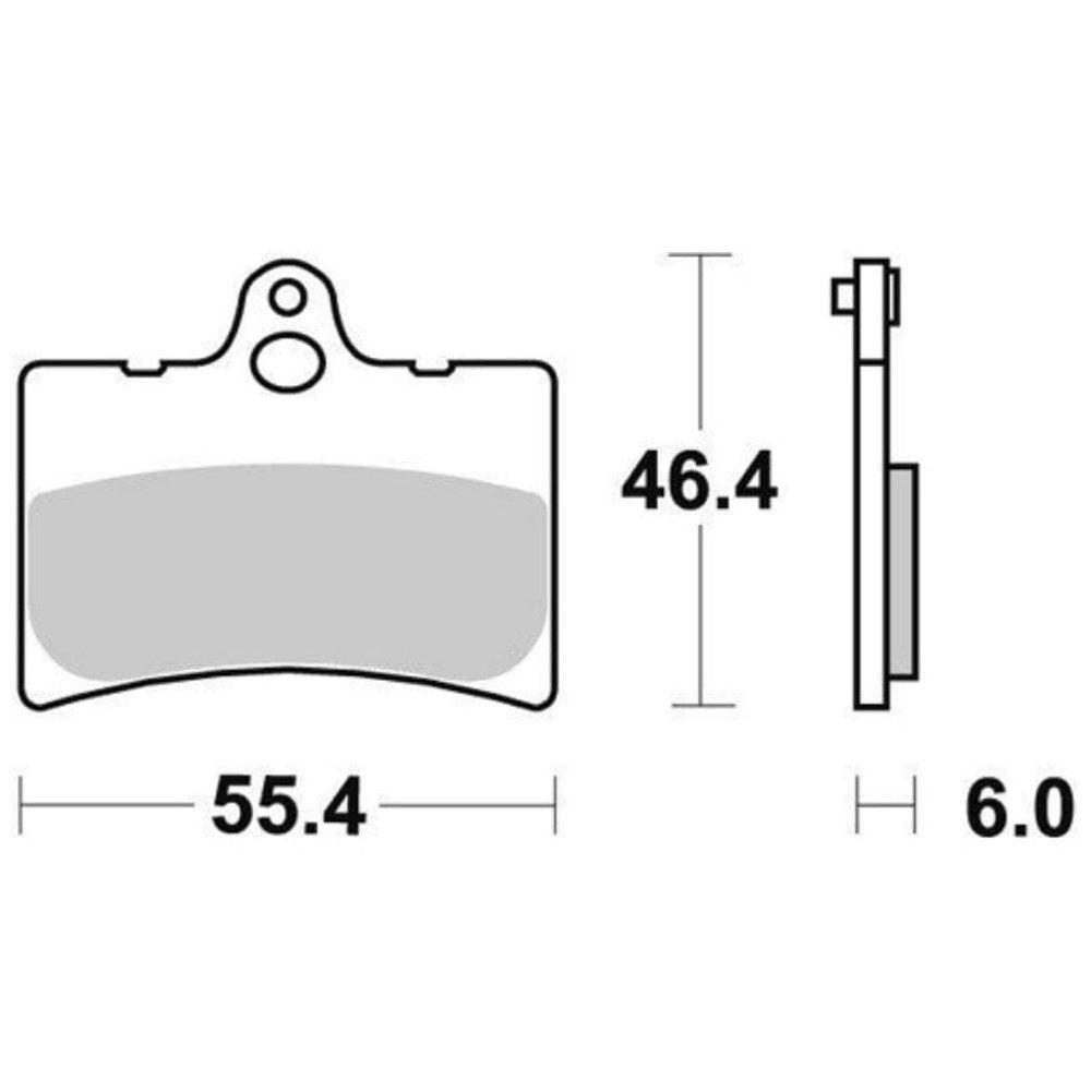 Remblokset fds/for voor sbs 126hf