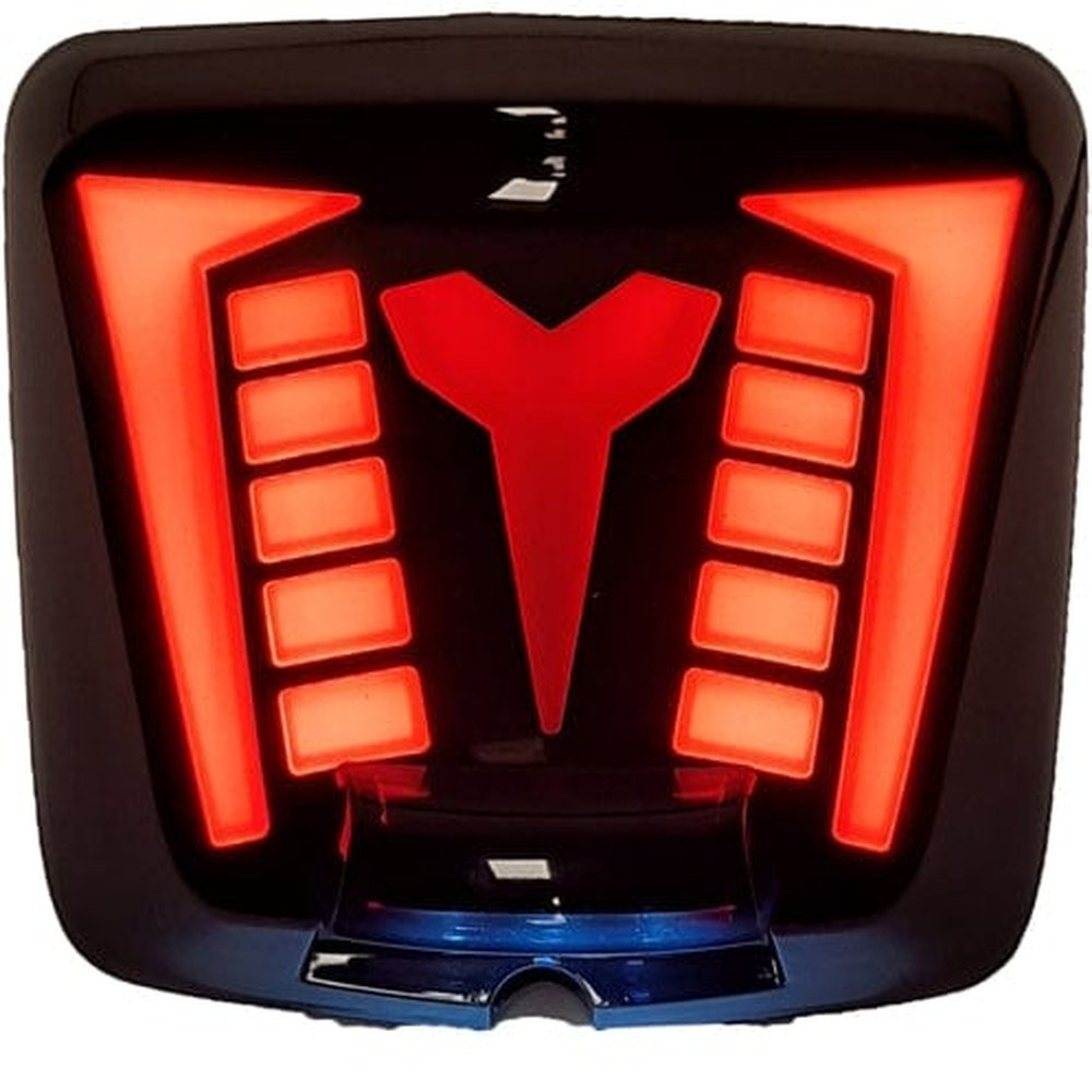 Achterlicht alpha styling led/tube passend op vespa gts - smoke (e-mark) 19'- 22'