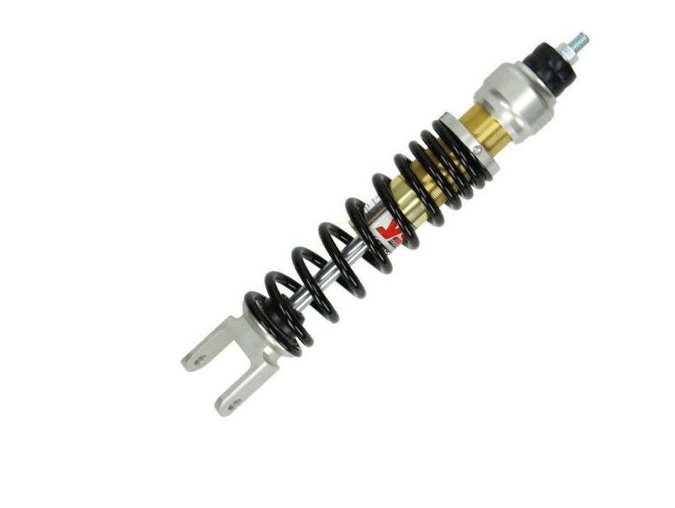 Schokbreker yss gasgevuld e-serie 50 285mm zwart/goud past op runner, runner 125cc 2t, runner 180cc 2t
