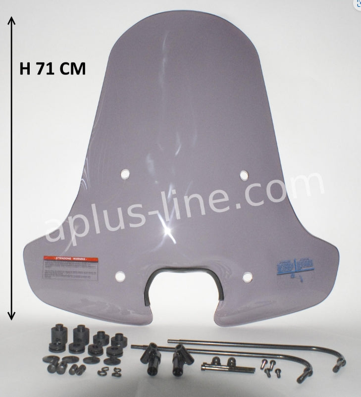 Windscherm aplus passend op piaggio zip (smoke)