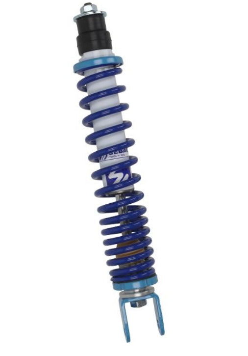 Schokbreker sebac achter hydraulisch blauw/wit  lxv, vespa s