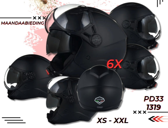 Helm vito jet lavori - mat zwart